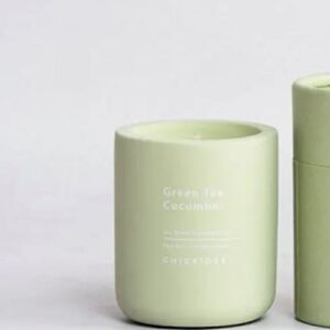 CHICKIDEE Green Tea Cucumber Concrete Candle